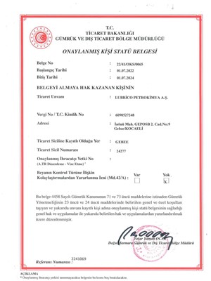 APPROVED PERSON STATUS CERTIFICATE