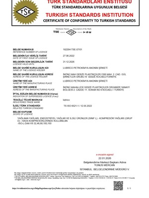 TSE Сертификат Соответствия 6521-1